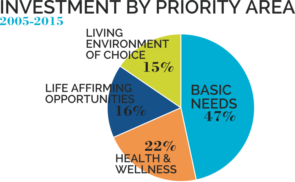 Senior Fund Investment by priority area