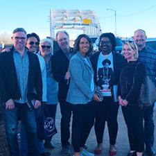 CICF leadership at Edmund Pettus Bridge